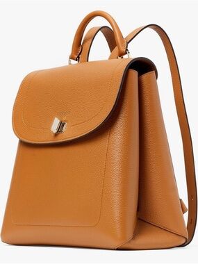 Kate Spade New York Essential Medium Backpack Bungalow Pebbled Leather Tan